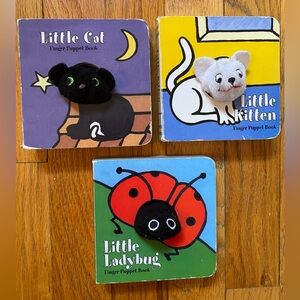 Finger Puppet Board Books- Set of 3